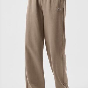 Alo yoga straight leg sweatpants gravel XS